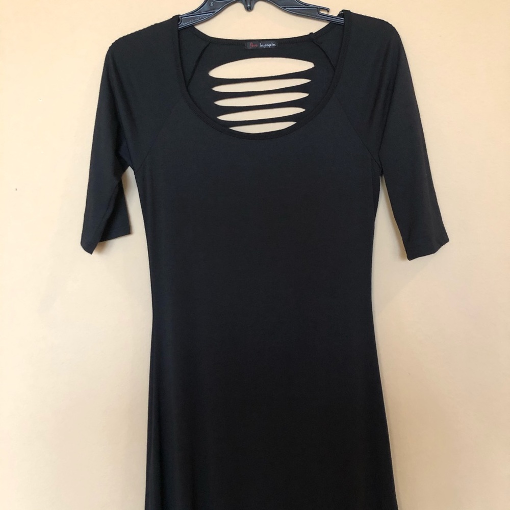 Long black dress